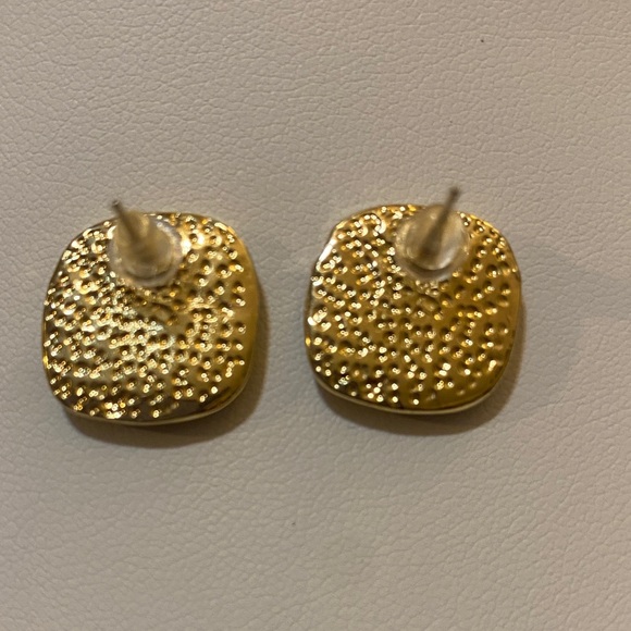 CHANEL Gold and Brown Iconic Earrings - Picture 2 of 3